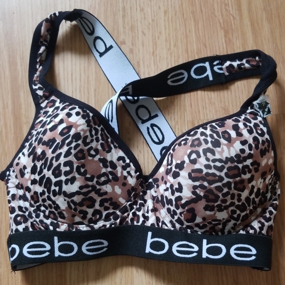 Bebe sports bra size small animal  print